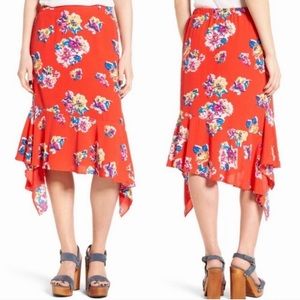 BP Floral Midi Skirt
